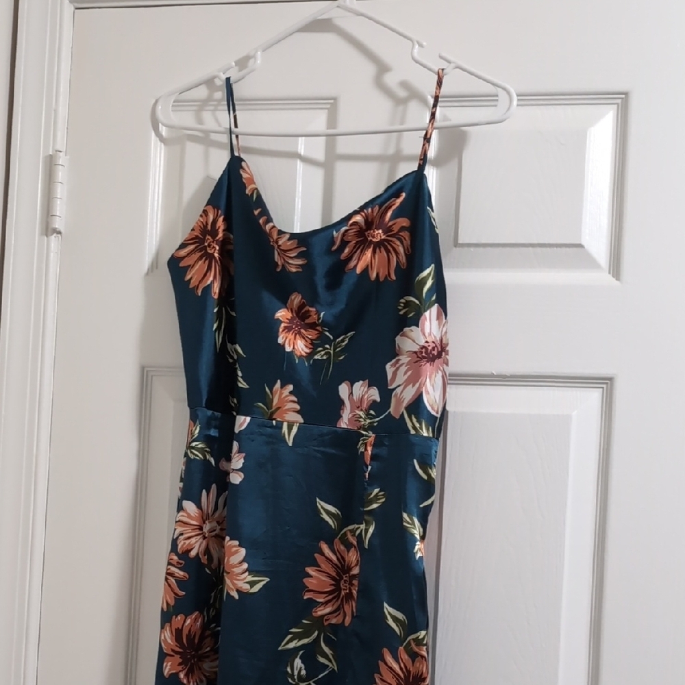 Floral Teal Dress
